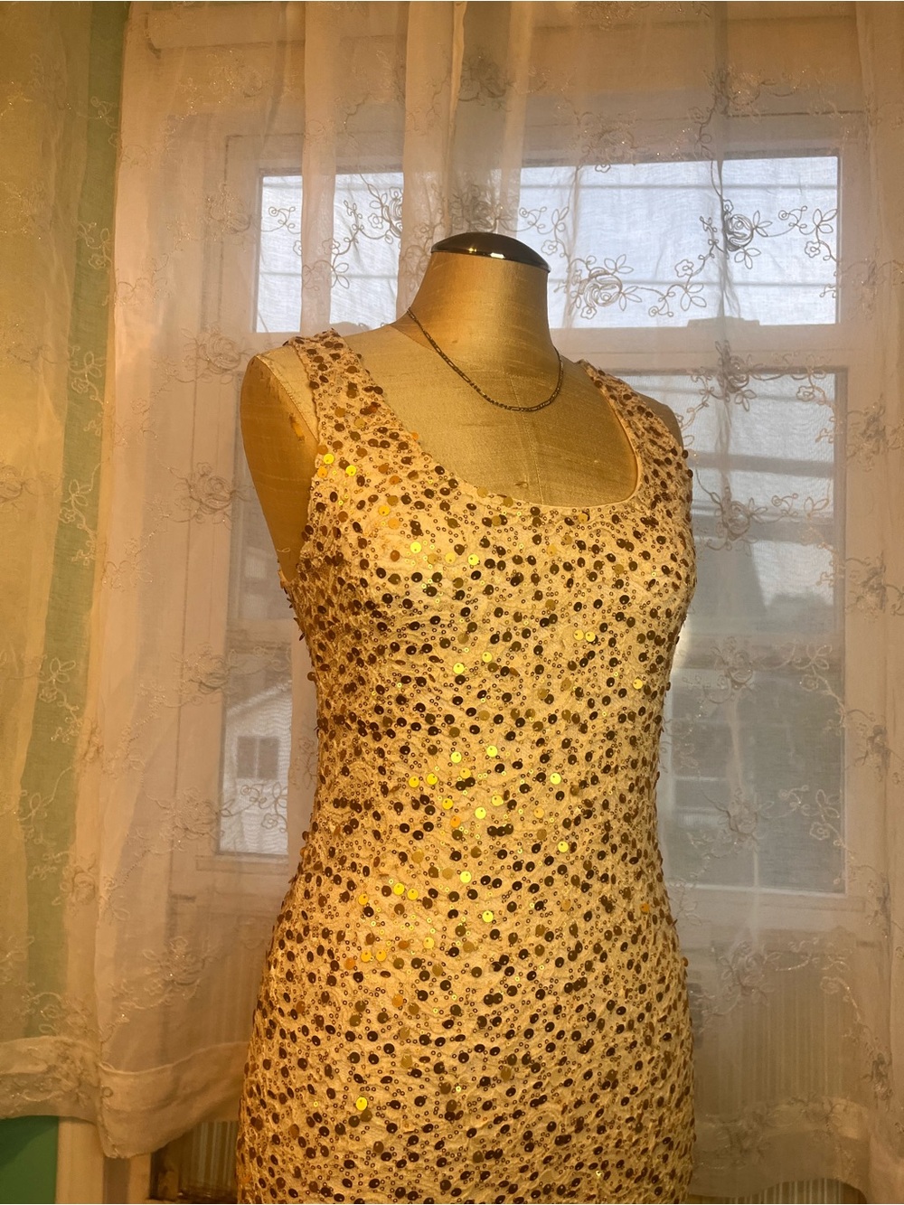 Gold Forever 21 sleeveless dress